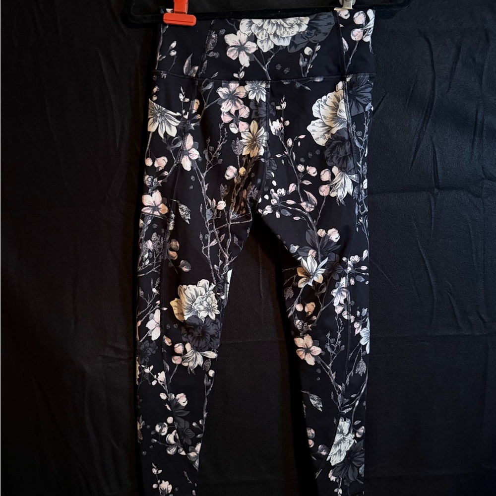 Victoria's Secret Black Floral Leggings
